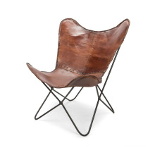 Leather & Metal Chair